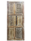 Artisan Carved Wood Door Vintage Door Rustic Modern Door Statement Door