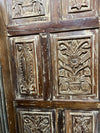 Artisan Carved Wood Door Vintage Door Rustic Modern Door Statement Door