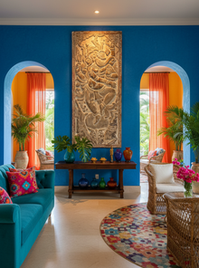  Vintage Carved Wall Art Panel Dancing Ganesha Wall Sculpture Wall Decor 