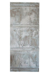 Vintage India Carved Wood Door Krishna Dancing Accent Wall Decor 83X36
