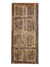 Prachya Carved Door, Lattice Barn Door, Organic Modern 80
