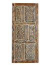 Floral Carved Double Doors Boho Library Studio Barndoors 80x36