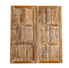 Floral Carved Double Doors Boho Library Studio Barndoors 80x36