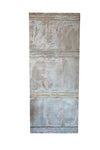 Blue Carved Wall Decor Wooden Vitarka Buddha Sliding Barn Door 83x36
