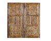 Kamal Barn Door, Diamond Carved Door, Rustic Modern80