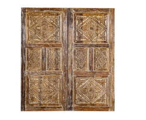 Komal Barn Door, Diamond Carved Door, Rustic Modern 80