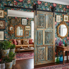  asymmetrical panels carved door