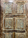 Vintage Carved Barn Door Floral Farmhouse Statement Interior Doors