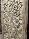 Vintage India Door Radha Krishna Barn Door Whitewash Boho Wall Art