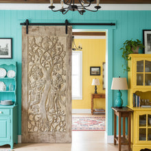  Vintage India Door Radha Krishna Barn Door Whitewash Boho Wall Art