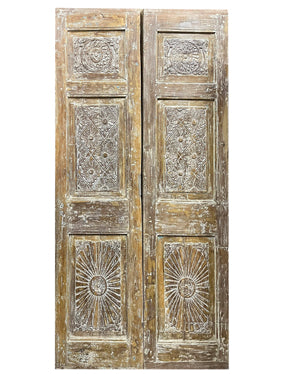 Vintage Barn Door, Carved Pantry Door, Interior Door, Pantry Door, 80