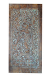 Hand-Carved Indian Wall Art Shiva Nataraja Temple Decor Barn Door