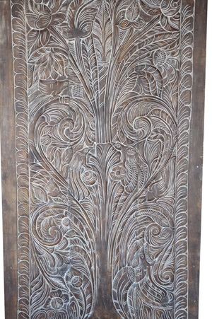 Decorative Sliding Barn Door, Tree Of Life, Kalpavriksha Panel 84x42