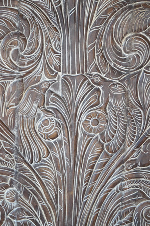 Decorative Sliding Barn Door, Tree Of Life, Kalpavriksha Panel 84x41