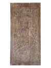Meditating Shiva Indian Temple Wall Art Carved Barndoor 84x41