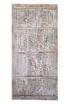 Vintage India Carved Shiva Wall Art, Sliding Barn Door, 84x41