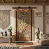 Vintage Carved Barn Door Wall Art Krishna & Balram Artistic Barn Door 96