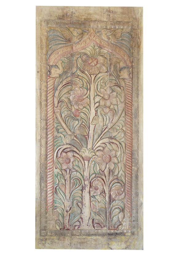 Tree Of Life Vintage Carved Barn Door Magical Blessings Wall Decor 96