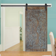  Hand Carved Tree of Life Rustic Wood Art Vintage Barndoor 96x40