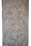 Vintage Indian Carved Ganesha Barn Door Wall Art Wall Accent 