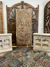 Vintage Indian Carved Ganesha Barn Door Wall Art Wall Accent 