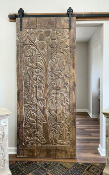  Vintage Wall Panel Tree Of Life Barn Door Botanical Carved Wall Art Decor