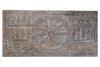 Vintage Carved Wall Panel Sun Temple Headboard Wood Wall Sculpture