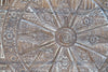 Vintage Carved Wall Panel Sun Temple Headboard Wood Wall Sculpture