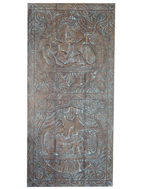 Kama Sutra Carved Door, Custom Unique Artistic Barn Door