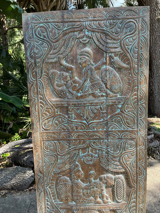 Vintage Kama Sutra Carved Wall Art Decor Custom Wall Panel Barn Door 