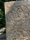Vintage Carved Wood Kamasutra Wall Art Custom Barn Door 72x35