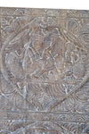Vintage Carved Wood Kamasutra Wall Art Custom Barn Door 72x35