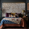 Vintage Carved Headboard Sun Temple Carved Wall Decor Wall Panel 72