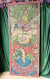 Colorful Vintage Ganesha Sliding Barn Door Indian Wall Panel 84
