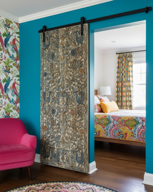  Vintage Carved Door Reclaimed Wood Colorful Tree Of Life Wall Decor