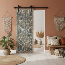  Vintage Tree of Life Carved Door – Colorful Birds Decorative Barn Door 