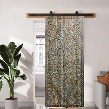  Vintage Carved Door Barn Door Blue Lotus Pantry Doors 