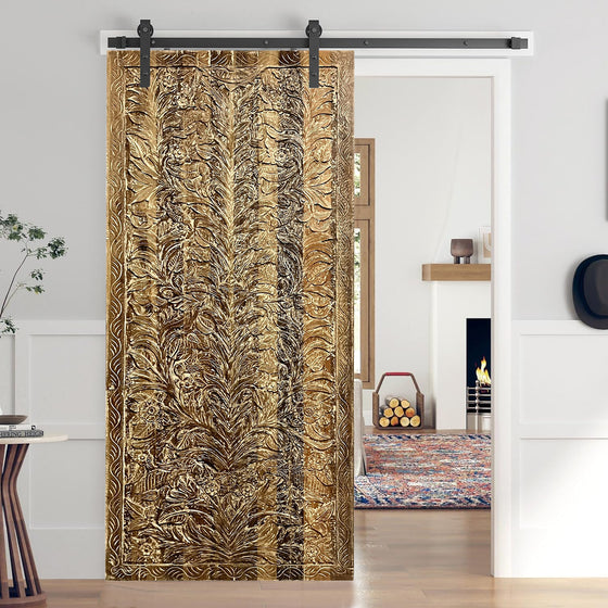 Tree Of Dreams Carved Sliding Barn Door Vintage Bedroom Door 