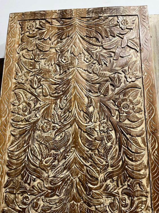 Tree Of Dreams Carved Sliding Barn Door Vintage Accent Door 96x42