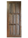 Vintage Carved Door Dark Woods Farmhouse Sliding Door 103x44in