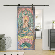  Vintage Carved Blessing Buddha Wall Art Barn Door Panel 83x36