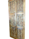 Vintage Carved Wood Barn Doors Pantry Closet 84x36