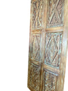 Vintage Carved Wood Barn Doors Pantry Closet 84x36