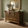 Antique Indian Damchiya Chest –Hand Carved Sideboard Console Table 