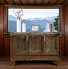 Antique Indian Damchiya Chest – Carved Sideboard Console Table 
