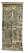 Stunning Bohemian Armoire Rustic Carved Wardrobe Farmhouse Cabinet 81