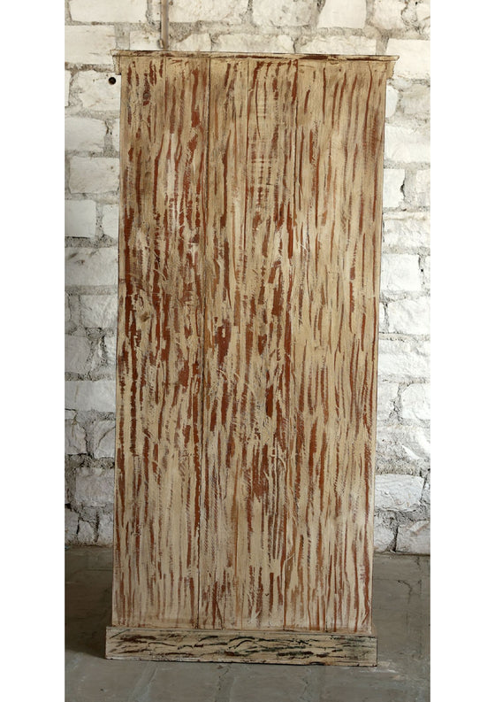 Stunning Bohemian Armoire Rustic Carved Wardrobe Farmhouse Cabinet 81