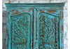 Vintage Armoire Bohemian Carved Rustic Wardrobe Cabinet 80