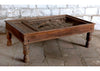 Antique Coffee Table Repurposed Teak Window Rustic Chai Table