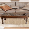 Antique Coffee Table Repurposed Teak Window Rustic Chai Table